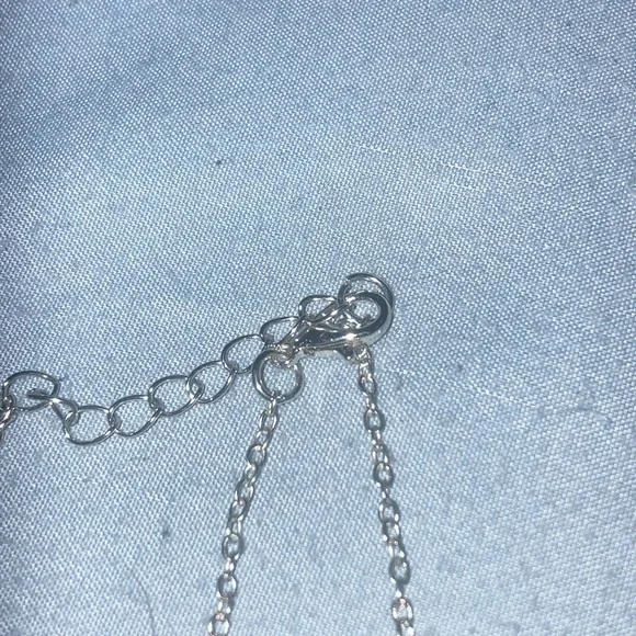 Moonstone Silver Tone Pendant Necklace - Picture 5 of 5